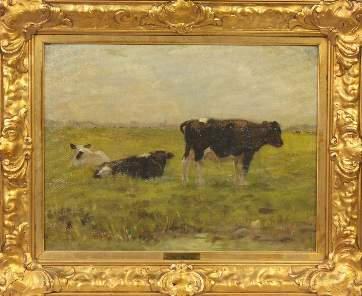 Appraisal: Willem Maris Dutch - Cows Sgn On reverse Willem Maris