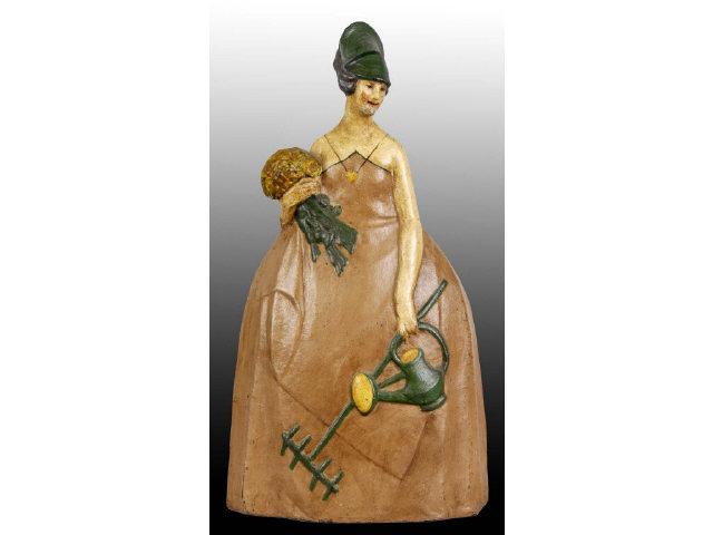 Appraisal: Mary Quite Contrary Cast Iron Doorstop Description Numbered Repaint Size