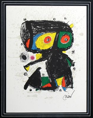 Appraisal: After Joan Miro Spanish Poligrapha Years Signed on the plate