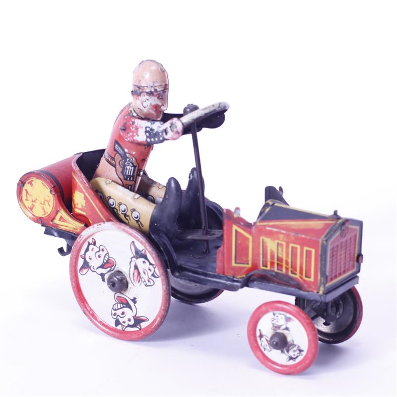 Appraisal: Marx Whoopee Car with Cows Tin Vintage Windup Toy Man