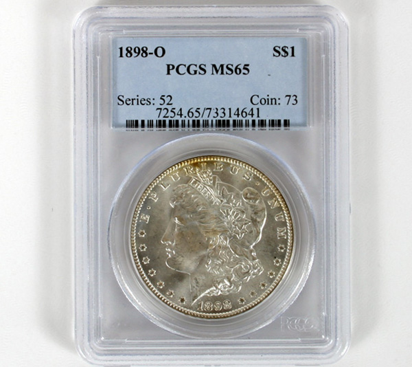 Appraisal: -O Morgan Silver Dollar PCGS MS