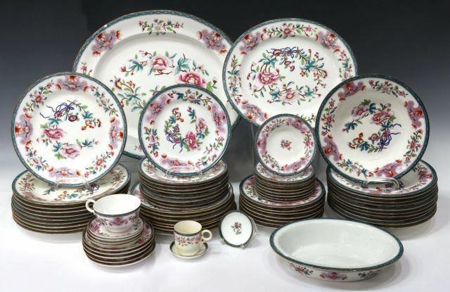 Appraisal: lot of English Royal Worcester porcelain dinner service late th