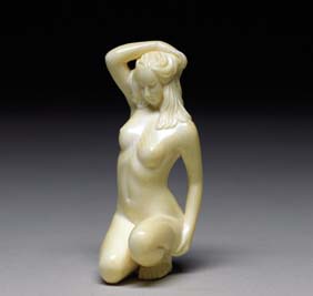 Appraisal: CONTEMPORARY NETSUKE OKIMONO Beautifully carved and polished contemporary carved ivory