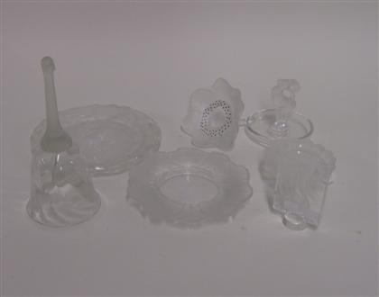 Appraisal: Group of Lalique glass tablewares mid th century