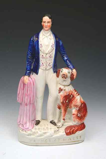 Appraisal: A TH CENTURY STAFFORDSHIRE FIGURE - 'Prince of Wales' the