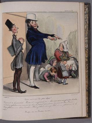 Appraisal: DAUMIER HONORE ROBERT MACAIRE CARRICATURANA Paris - Quarto lithograph plates