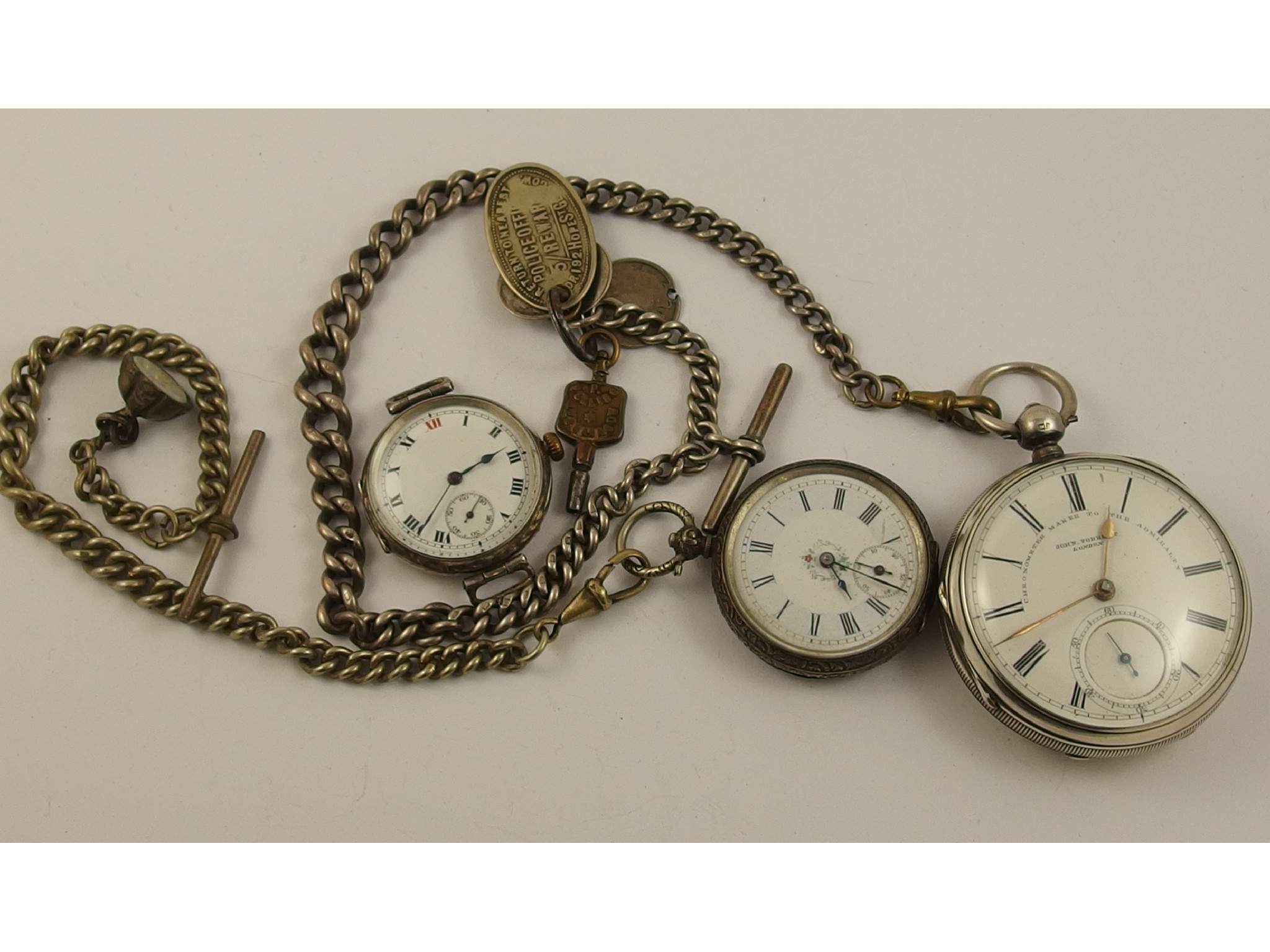 Appraisal: A silver pocket watch by John Forrest London with a