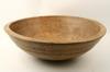 Appraisal: BOWL - Early th c round wooden chopping bowl H