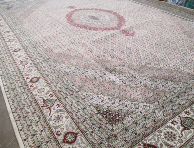 Appraisal: HAND KNOTTED ORIENTAL GRAND ROOM CARPET Persian Bidjar design '