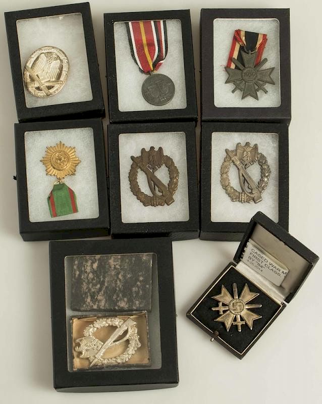 Appraisal: German WWII Medals and Badges rd Reich Infantry Assault badge