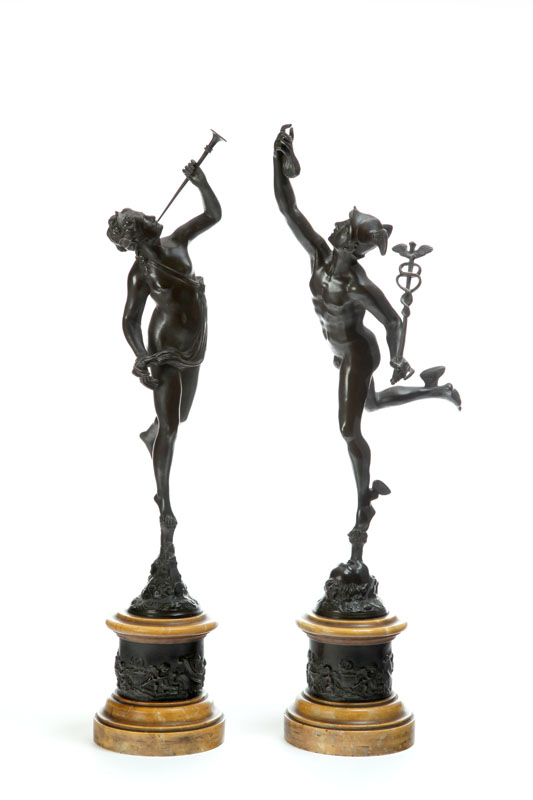 Appraisal: TWO BRONZES AFTER JEAN BOLOGNE AKA GIAMBOLOGNA ITALY C -