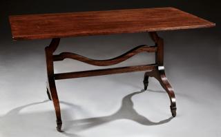 Appraisal: Edwardian Carved Walnut Coffee Table early th c Edwardian Carved