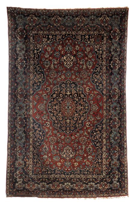 Appraisal: An Isfahan rug late th early th century the red