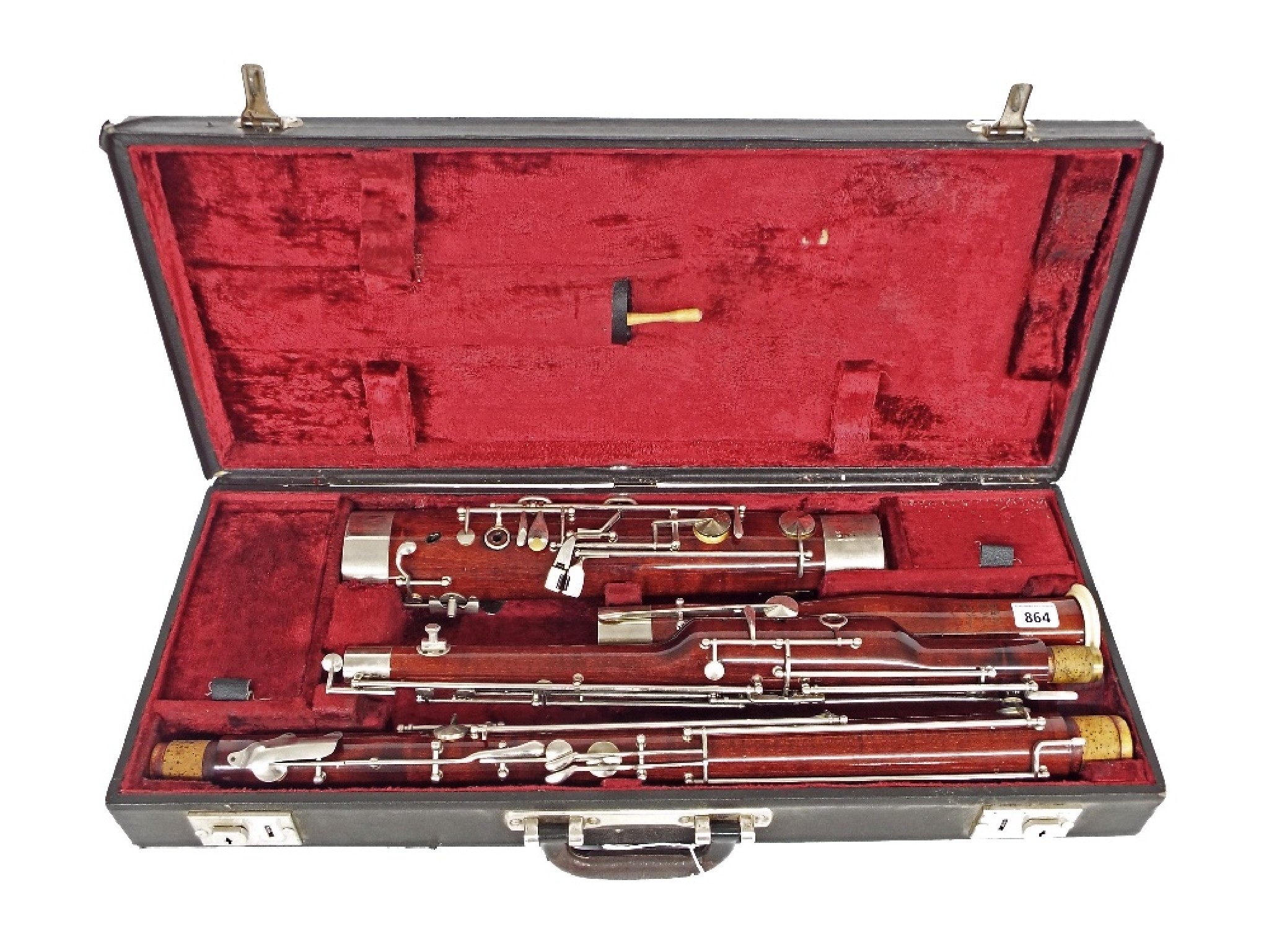 Appraisal: Boosey Hawkes bassoon stamped B H case