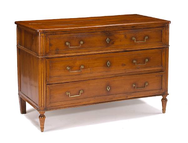 Appraisal: A Louis XVI fruitwood commode fourth quarter th century The