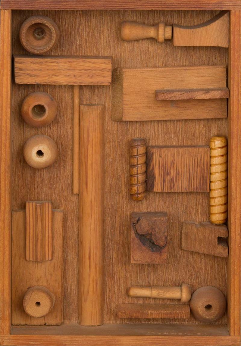 Appraisal: DOROTHY DEHNER - KR N CHOCOLATIER Wood construction signed with