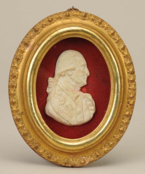 Appraisal: Relief of George Washington in Gold Frame Description th th