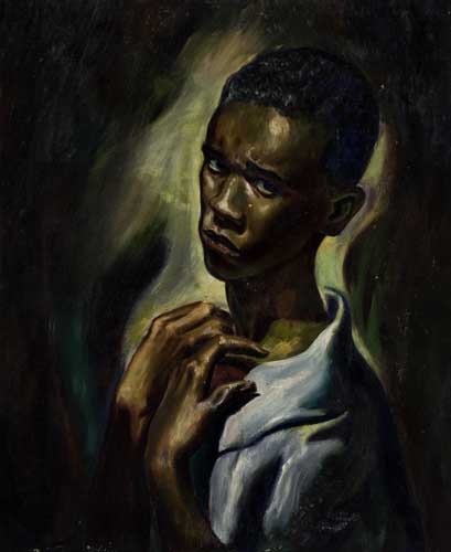 Appraisal: LEROY FOSTER - Nobody Knows the Trouble I've Seen Self-Portrait