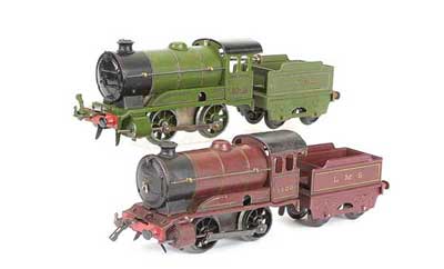 Appraisal: Hornby O Gauge type Post-war Locomotives consisting - - Loco