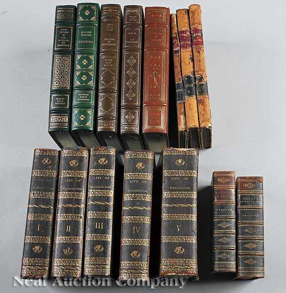 Appraisal: Leather Bindings including John Marshall The Life of Washington -