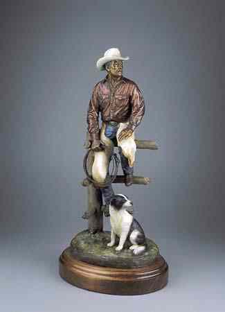 Appraisal: RIP CASWELL ORIGINAL BRONZE FIGURATIVE SCULPTURE Oregon born -active Rip