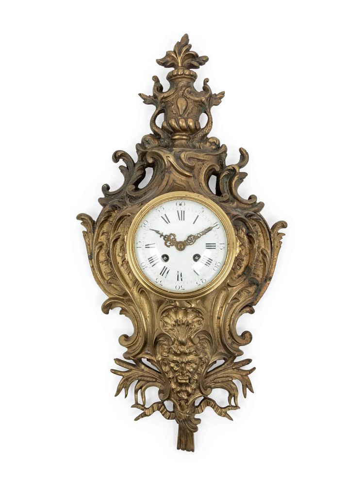 Appraisal: A Napoleon III Style Gilt Bronze Cartel Clock A Napoleon