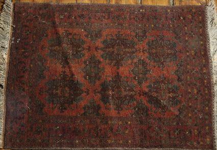 Appraisal: Turcoman Red Ground Rug ft in x ft in