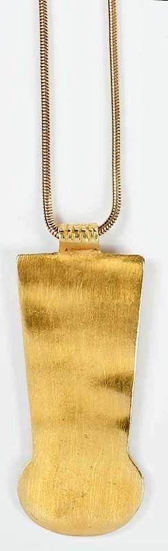 Appraisal: kt Necklace gold pendant stamped K and with illegible stamp