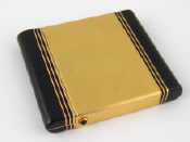 Appraisal: Cartier A French hallmarked carat gold and black enamel cigarette