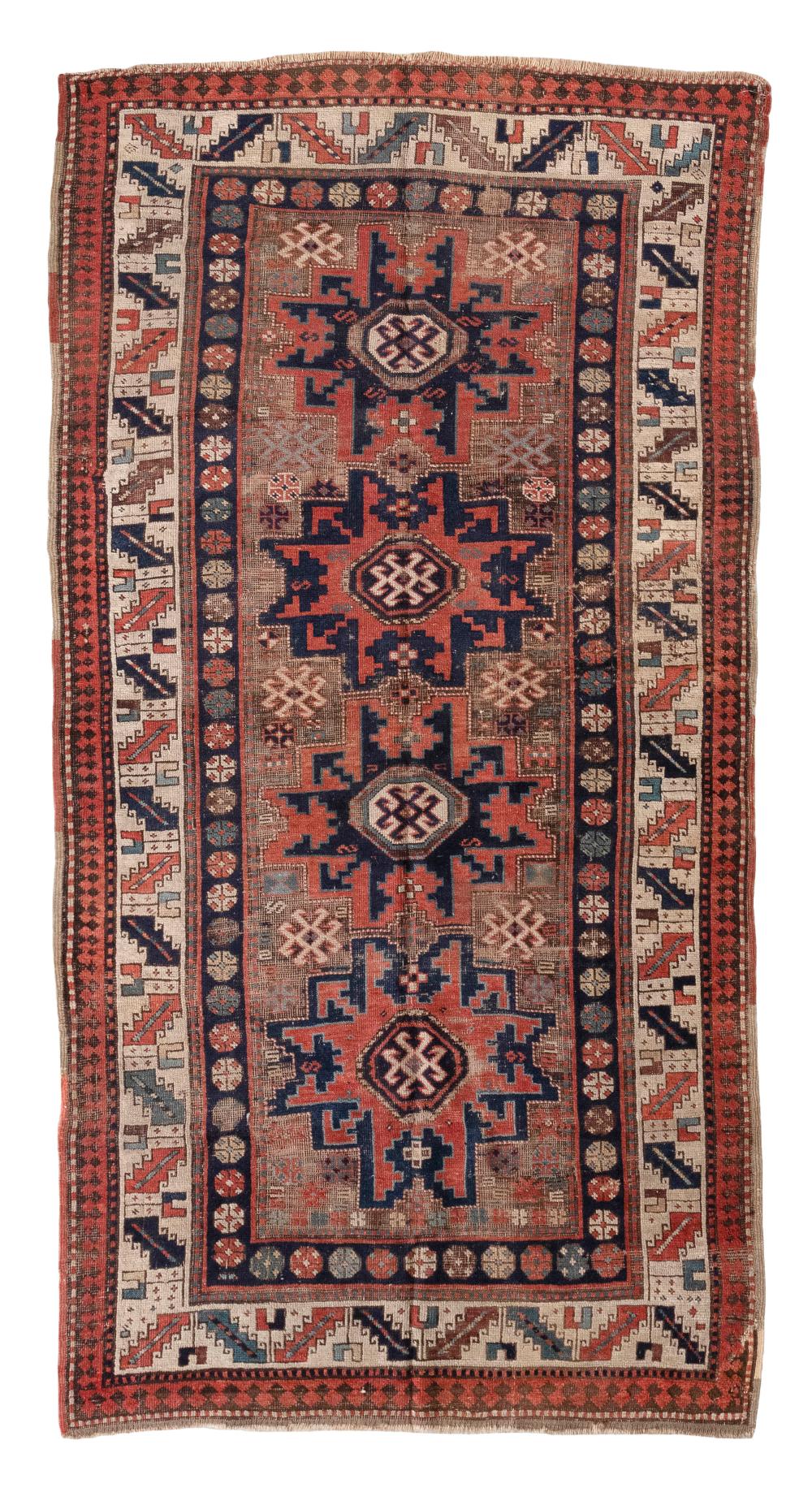 Appraisal: KAZAK RUG X LATE TH CENTURYKAZAK RUG ' X '