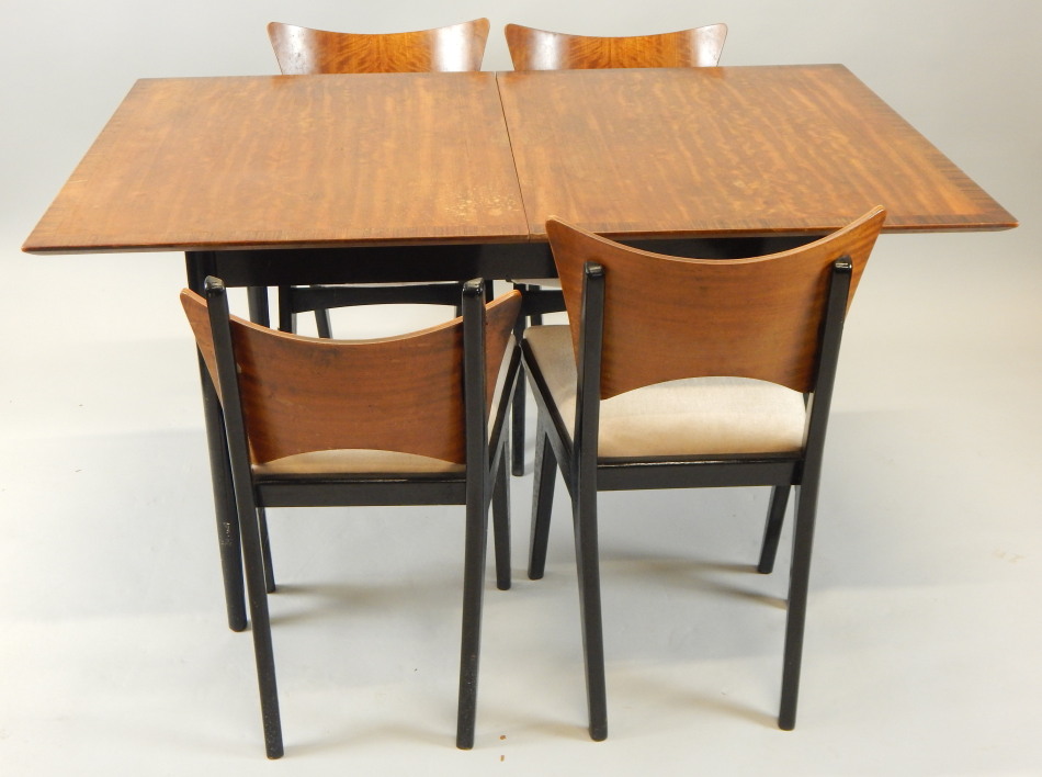 Appraisal: A retro style G Plan type teak extending dining table