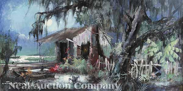 Appraisal: Colette Pope Heldner American New Orleans - Swamp Idyll Louisiana