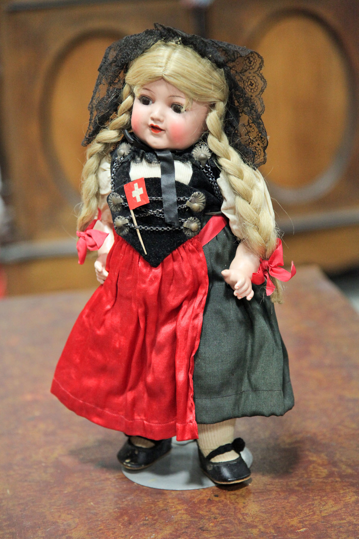 Appraisal: SIMON HALBIG DOLL German th century celluloid Girl wearing an