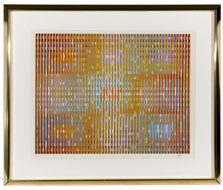 Appraisal: Yaacov Agam Abstract Untitled Yaacov Agam Israel b Abstract agamogram