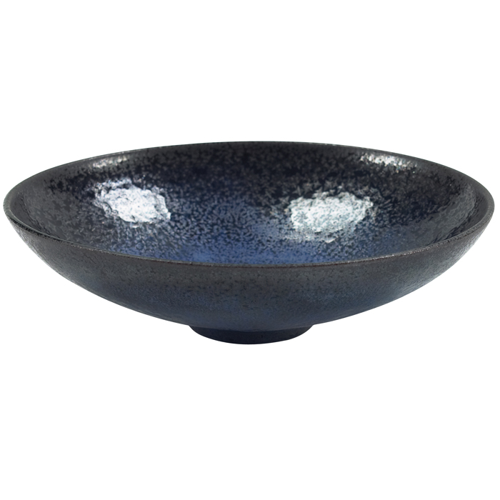 Appraisal: Gertrud and Otto Natzler bowl covered in an exquisite dark