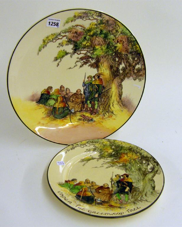 Appraisal: Royal Doulton Series Ware wall plate - Under the Greenwood