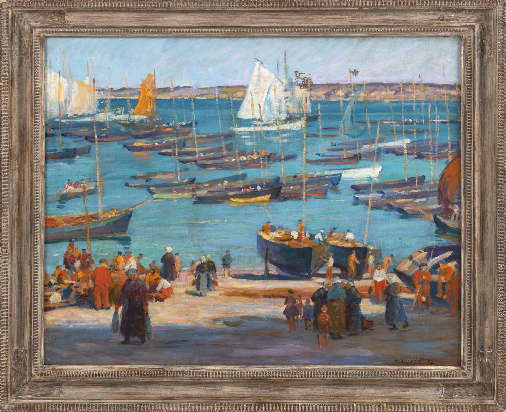 Appraisal: HOWARD LOGAN HILDEBRANDT CONNECTICUT NEW YORK - BOATS IN A