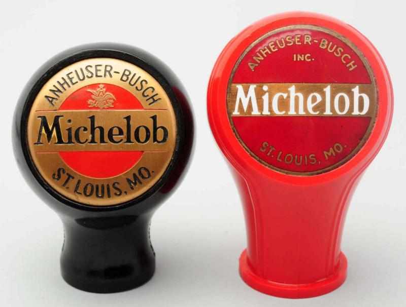 Appraisal: Lot of Michelob Beer Tap Knobs The shorter tap knob