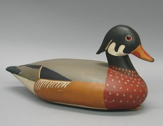 Appraisal: Wood duck drake decoy made for Ducks Unlimited by Chris