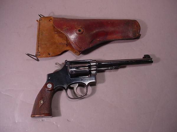 Appraisal: A Smith amp Wesson - Hand Ejector double action revolver