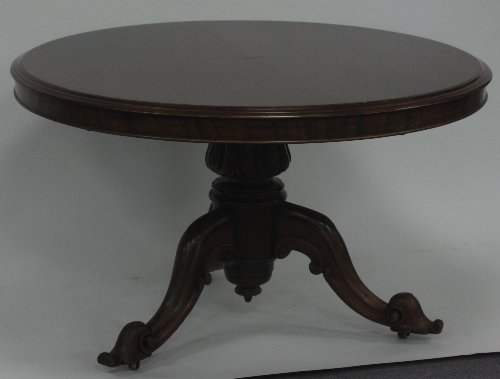 Appraisal: A Victorian mahogany breakfast table circa the circular top on