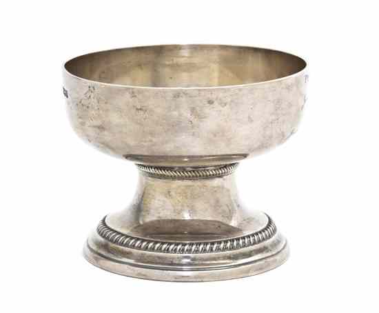 Appraisal: An English Silver Footed Bowl Bradbury Sons Sheffield of circular