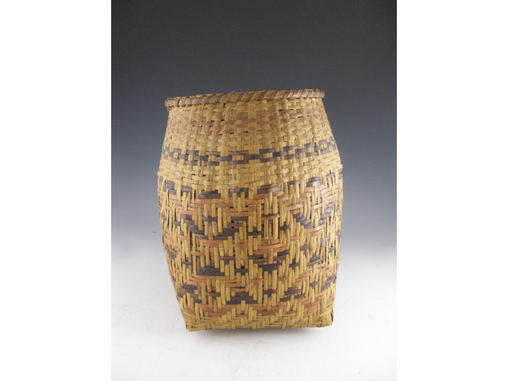 Appraisal: Native American Basket c s- s tall form with slight