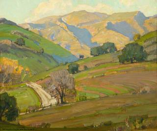 Appraisal: William Wendt - Morning Light San Dimas oil on canvas