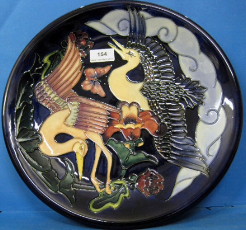 Appraisal: Moorcroft Charger decorated in the Kyoto design dated diameter cm