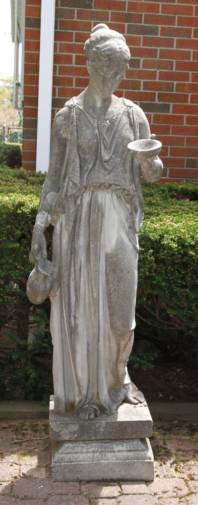 Appraisal: - Classical Cement Statue Cement statue of a Classical figure