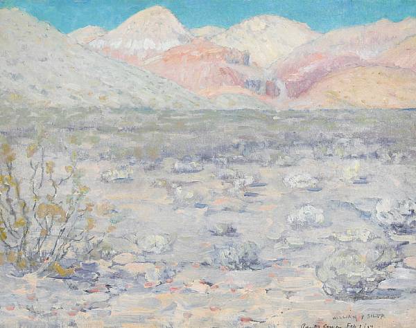 Appraisal: William Posey Silva American - Red Rock Canyon from the