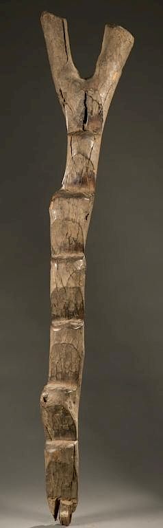 Appraisal: Dogon wooden ladder th th c A wooden ladder Mali