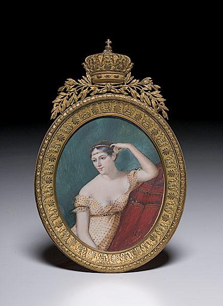 Appraisal: MINIATURE OF EMPRESS JOSEPHINE AFTER PIERRE-PAUL PRUDHON French late th