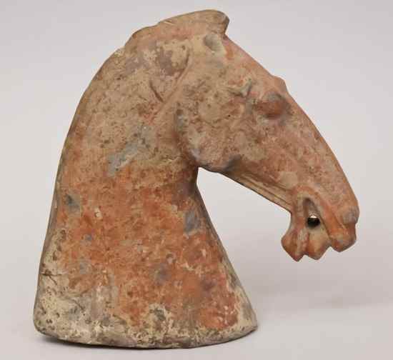 Appraisal: Chinese Han Dynasty Bust of a Horse